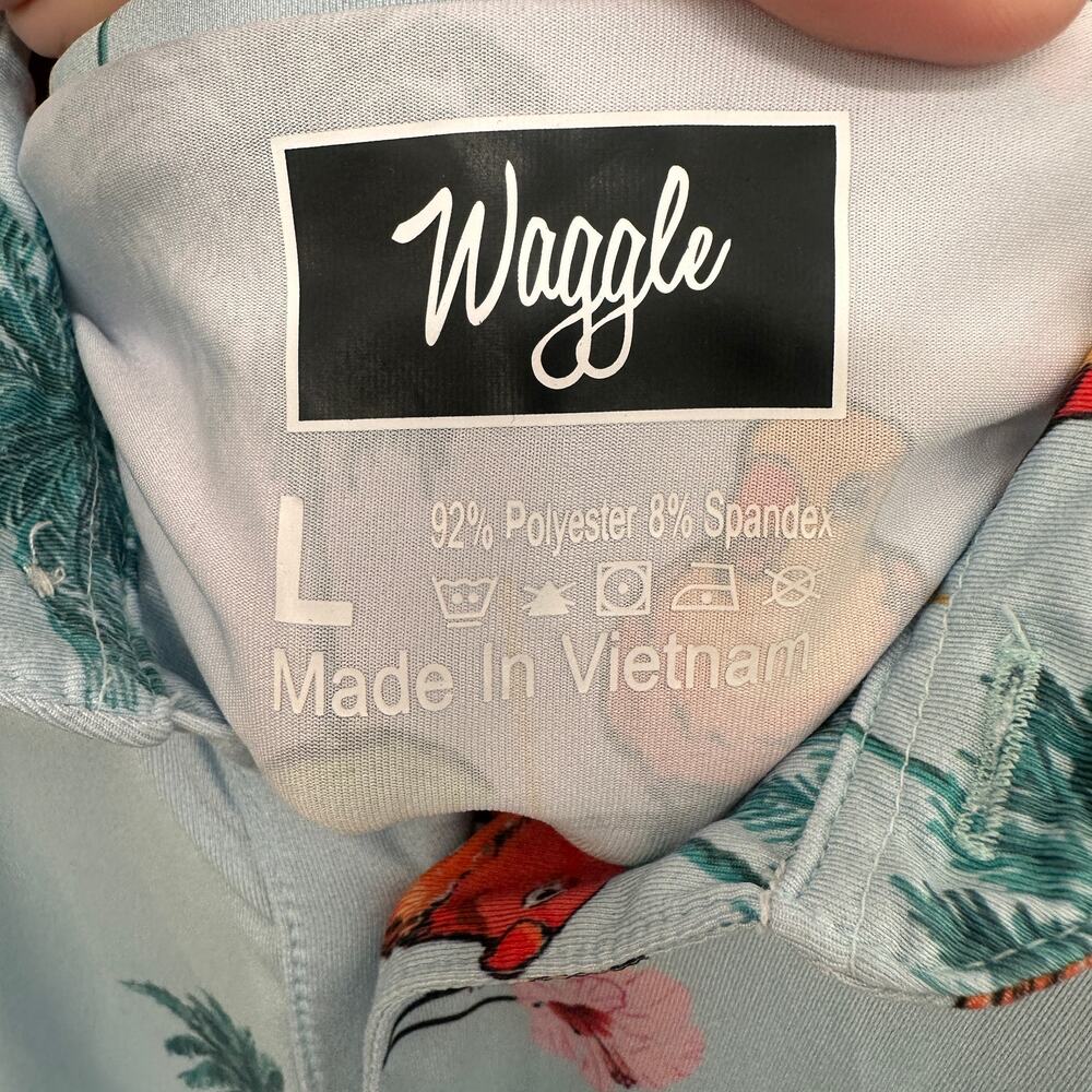 WAGGLE Men's Pargarita Performance Golf Polo // L - Picture 7 of 8